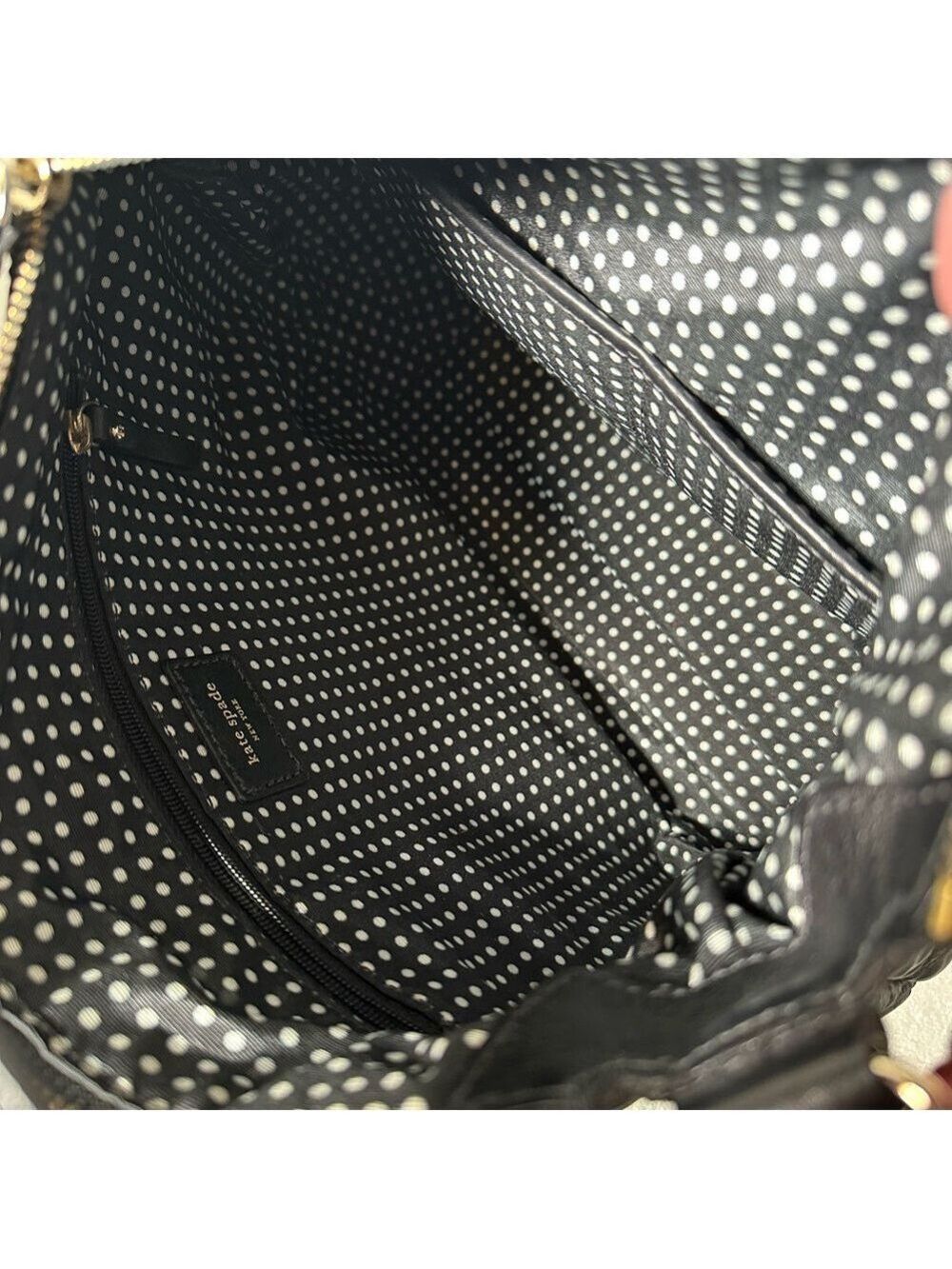 Vintage Kate Spade Black Quilted Shoulder Bag - Picture 4 of 7